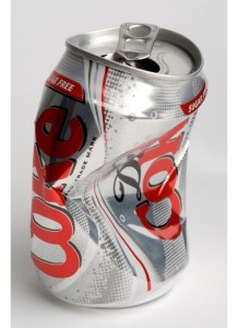 soda can dent