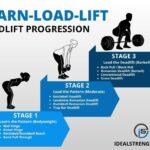 Diagram illustrating deadlift stages